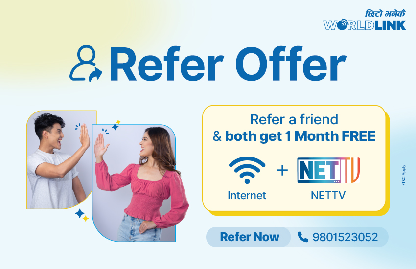 worldlink Nepal refer offer 2023
